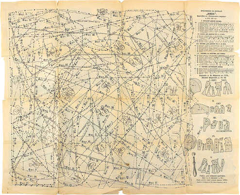 Лист с выкройками / Приложение к журналу «Нива». Выкройки к «Парижским модам» за июль 1896. СПб., 1896.